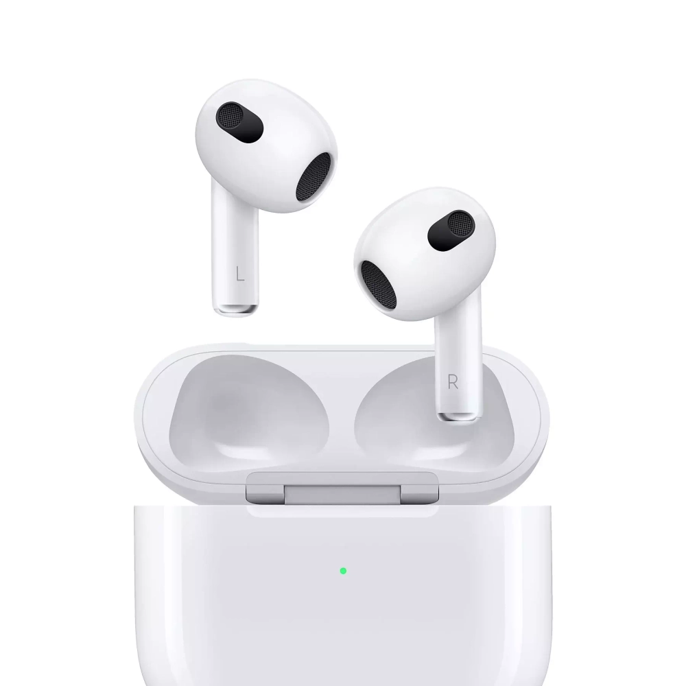 Apple AirPods (3-го поколения), наушники (белый, Bluetooth, MagSafe)