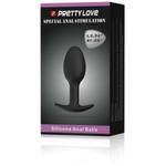 Анальный силиконовый плаг с шариком