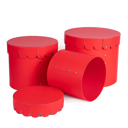 Набор/3шт КРУЖЕВО 24*21/21*18,5/18*16 КРАСНЫЙ