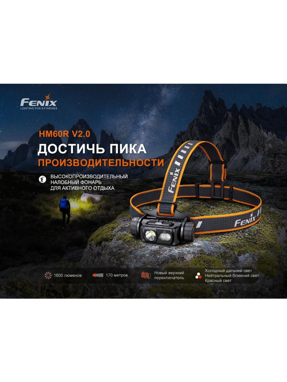 Налобный фонарь Fenix HM60R