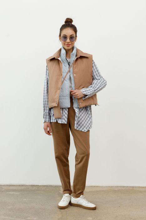 ЖИЛЕТ РОМИ ШОКОЛАДНЫЙ