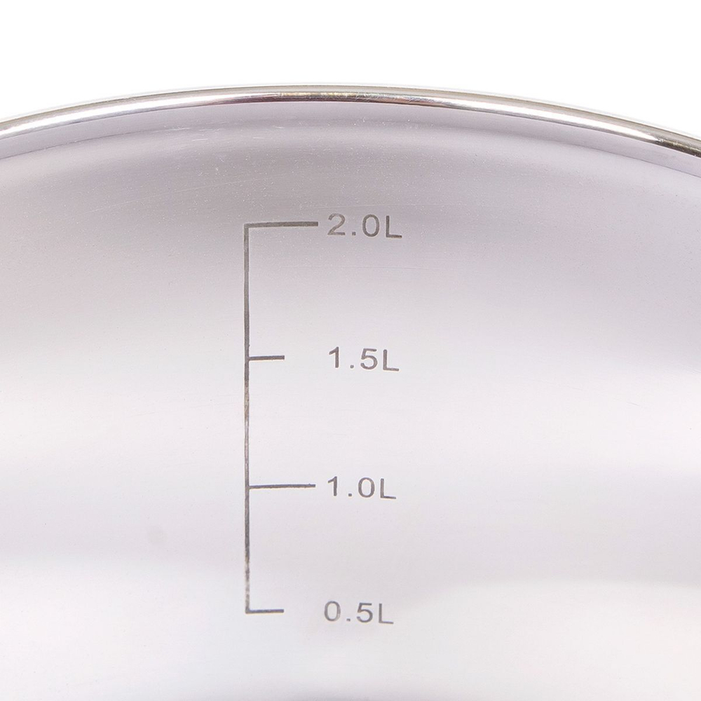 Кастрюля нерж, 3 л, с крыш, Daniks, Вена, SD-Т87-18, индукц