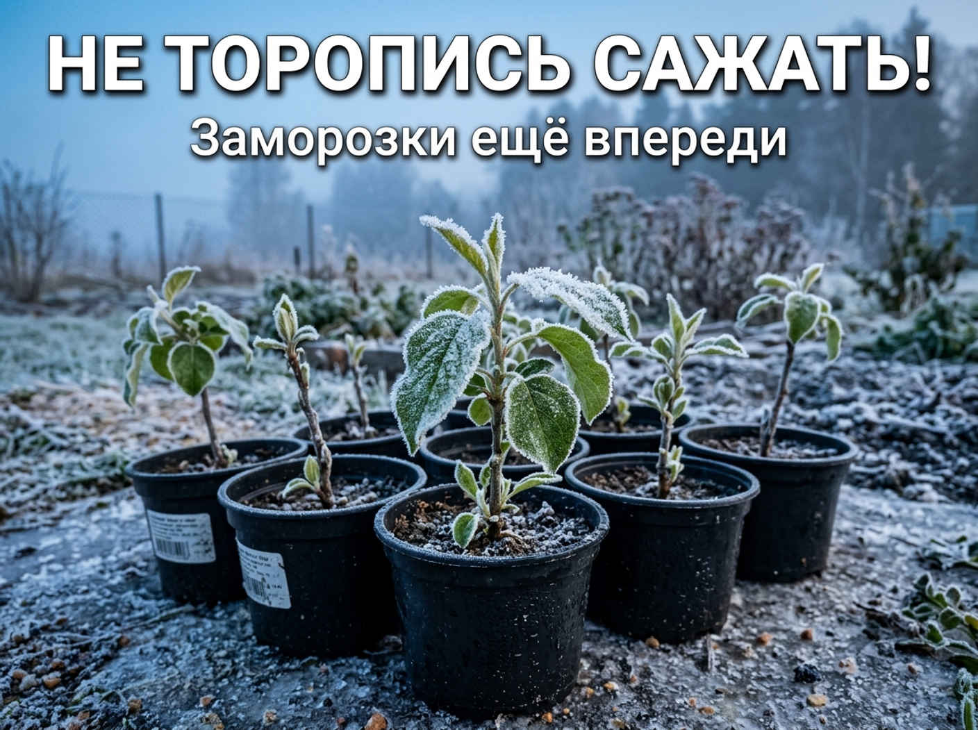 🌿 Не торопись сажать! Заморозки ещё впереди