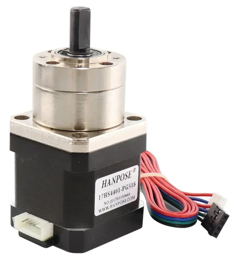 Шаговый двигатель HANPOSE nema 17 17HS4401S с редуктором 5.18:1