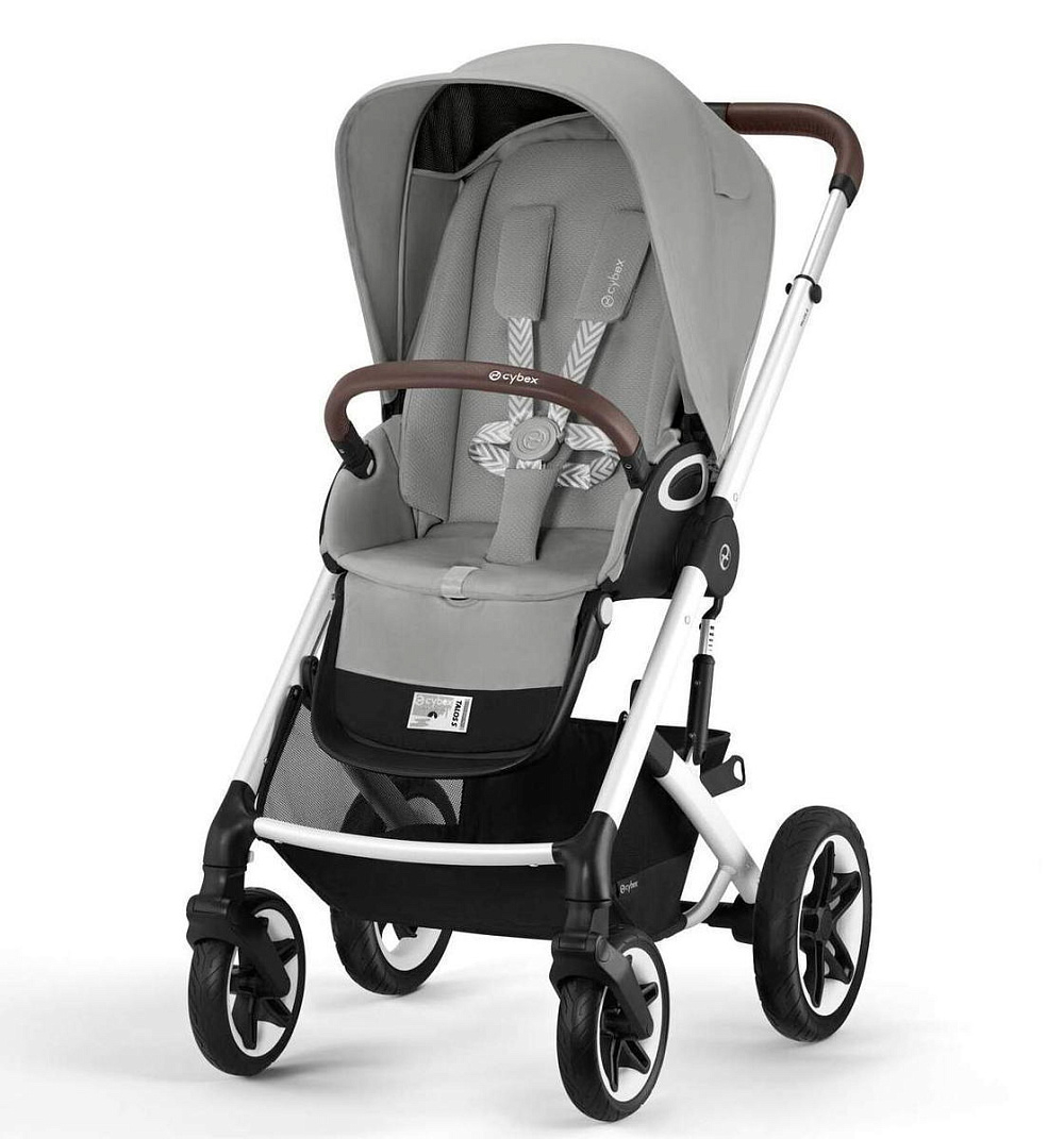 Коляска Cybex Talos S Lux SLV complete Cloud T Leaf Green Plus 3 в 1 Stone Grey с дождевиками