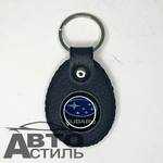 Брелок для ключей Кожа  СУБАРУ SUBARU  (Круглый)
