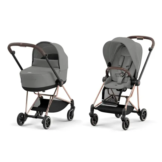 Детская коляска Cybex Mios 2 в 1 Mirage Grey Rosegold
