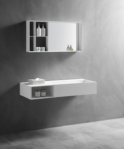 Раковина Abber Stein 120 L AS2640-1.2 L Белая матовая