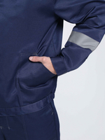 Костюм Лигор-1 СОП У. (тк.Смесовая,210) брюки, т.синий/серый