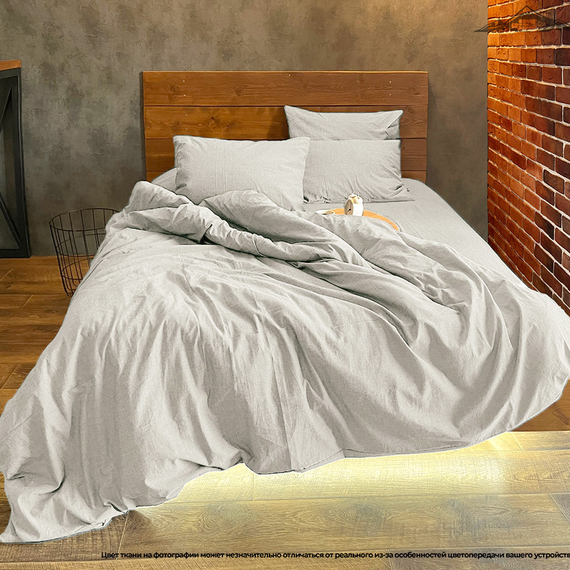 Вареный (стираный) хлопок, цв.Светло-серый (13-4108) | ш.250 см | 145 г/м² | хлопок-100%