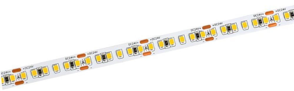 Лента светодиодная 2835-168LED 14Вт/м IP20 10мм 24В 3000К (уп.5м) IEK LSR6-1-168-20-1-05