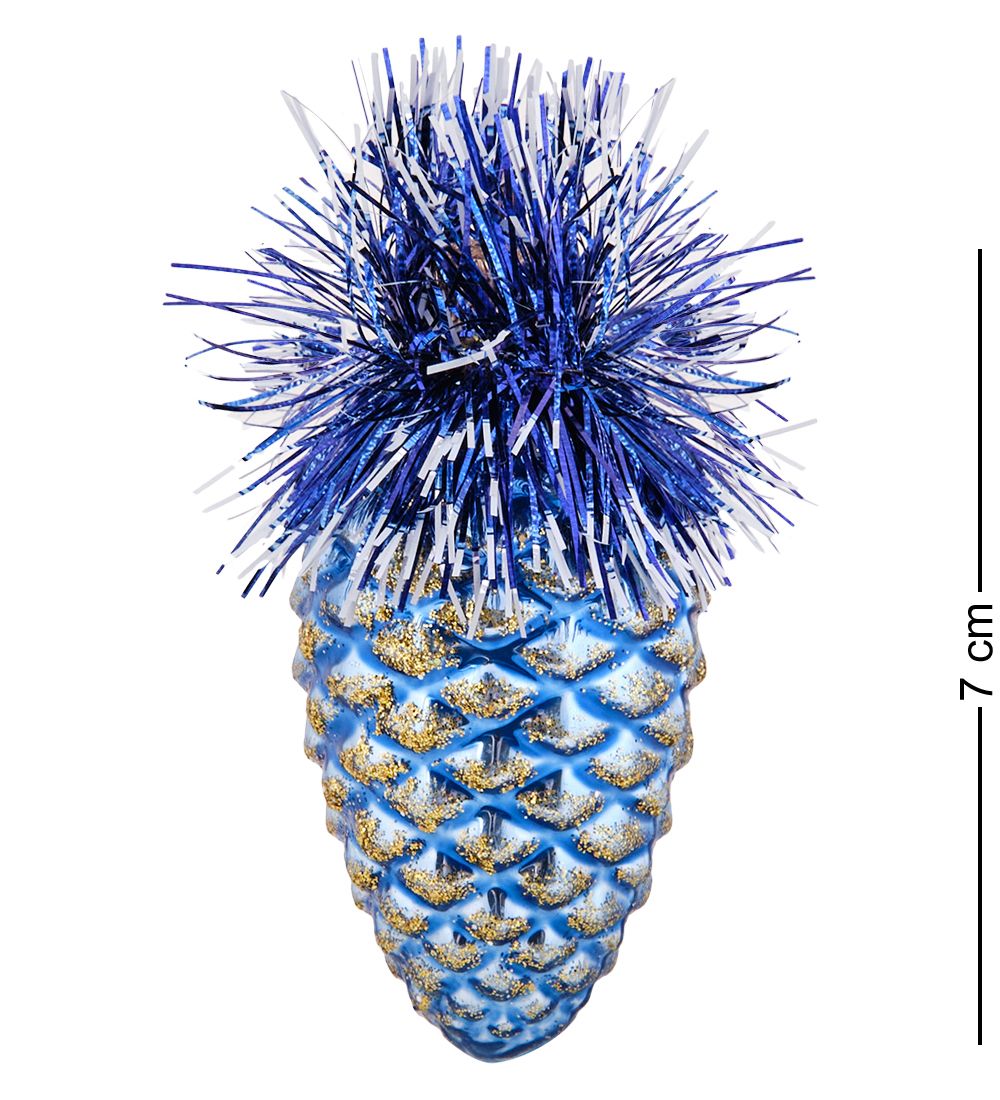 Элита НФШ-1223/5 Набор ел.украшений Шар 4шт «Шишки» синий