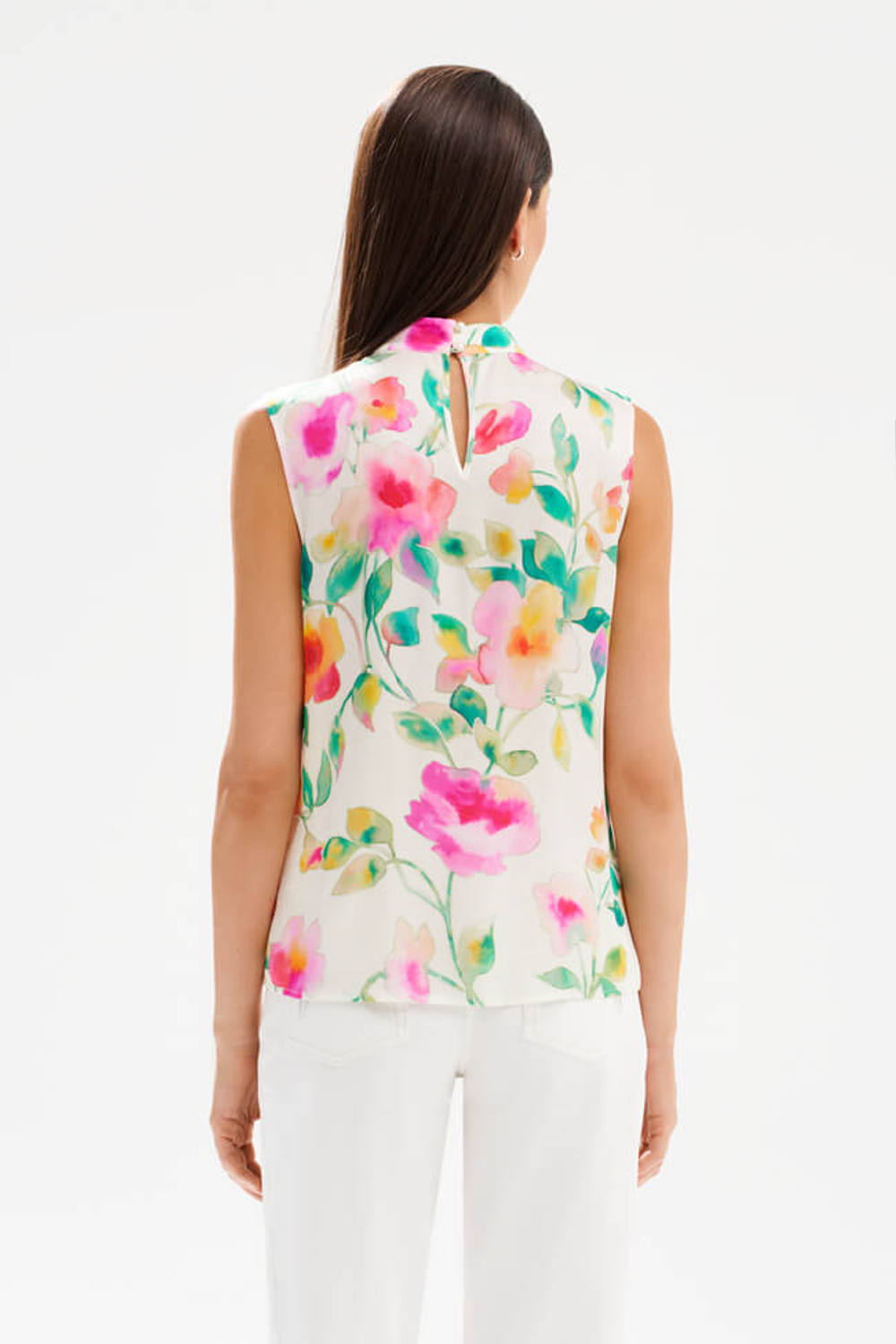 23552 Блузка женская (цветочный принт)