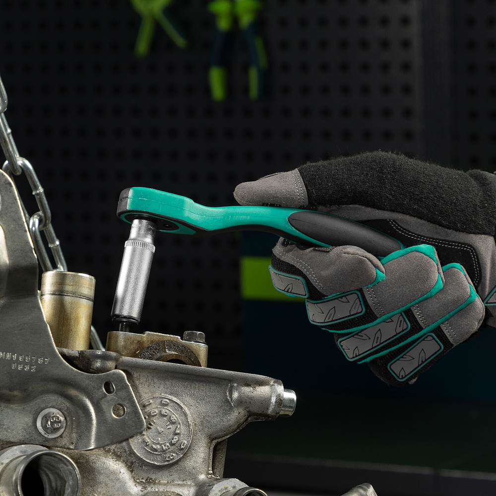 Набор инструментов, 1/4", Cr-V, S2, усиленный кейс, 47 предметов Stels