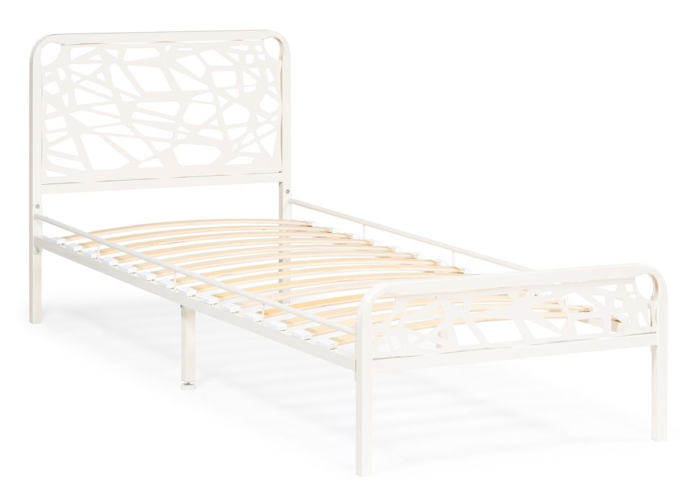 Односпальная кровать Кубо 90х200 белый