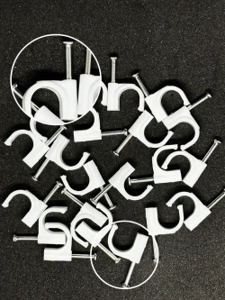 Скобы пластиковая с гвоздем СПК 10 Электро