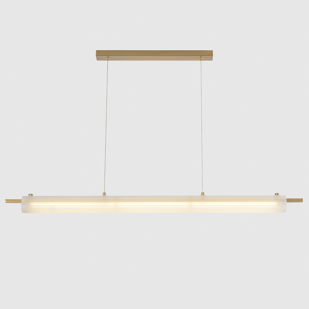 Подвесной светодиодный светильник Crystal Lux TUNNEL SP40 LED BRASS