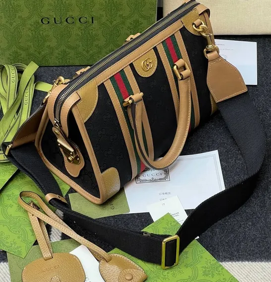 Сумочка женская Gucci Bauletto маленького размера коричневый