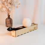 Деревянное Опорное веретено в подарочном органайзере, коробке. OV14