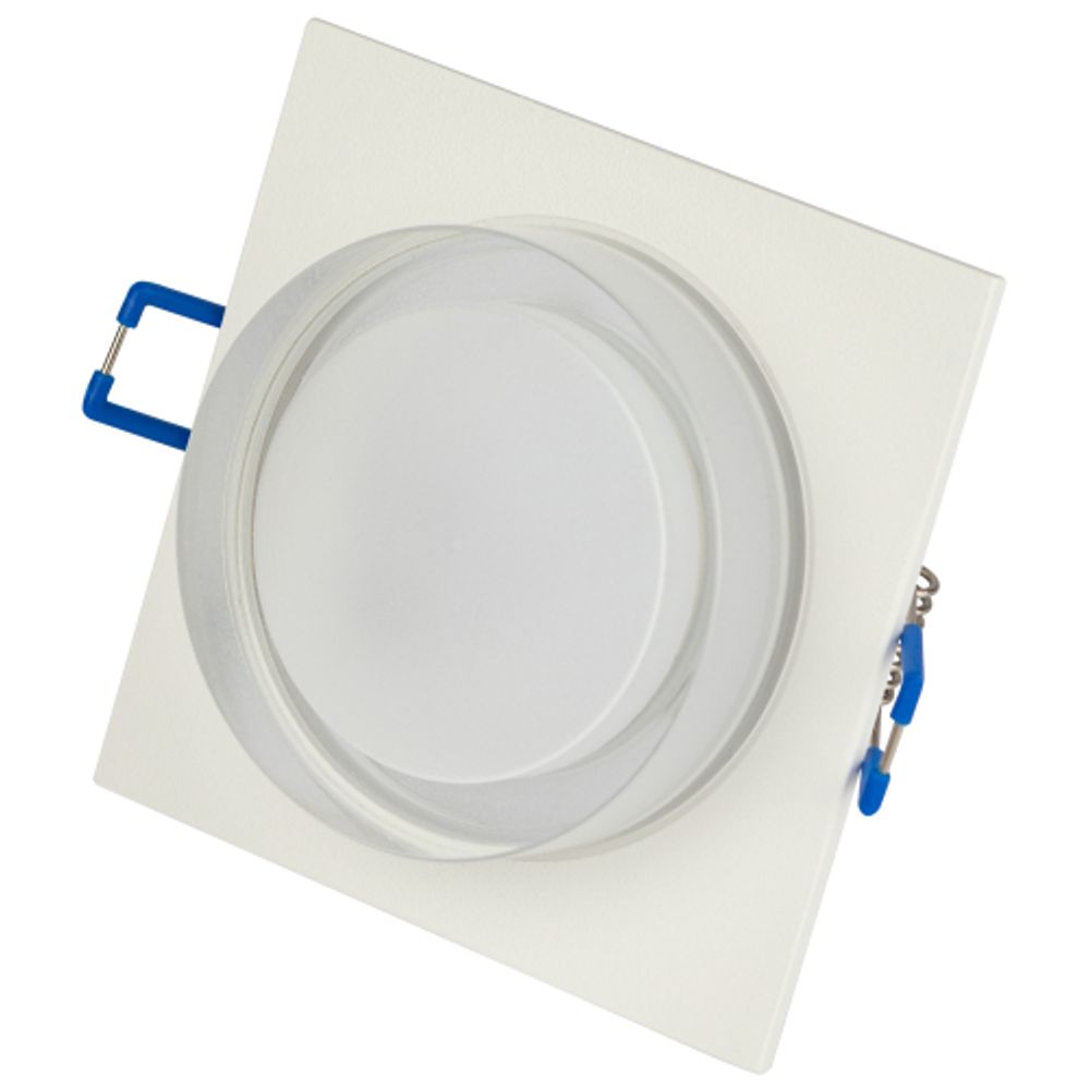 Светильник встраиваемый декоративный ЭРА DK108 WH под лампу MR16 GU5.3 белый