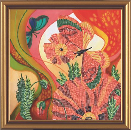 Набор для вышивания бисером "Мак"