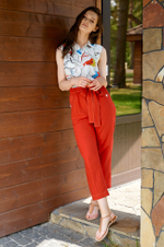 3729 Брюки женские (красный)