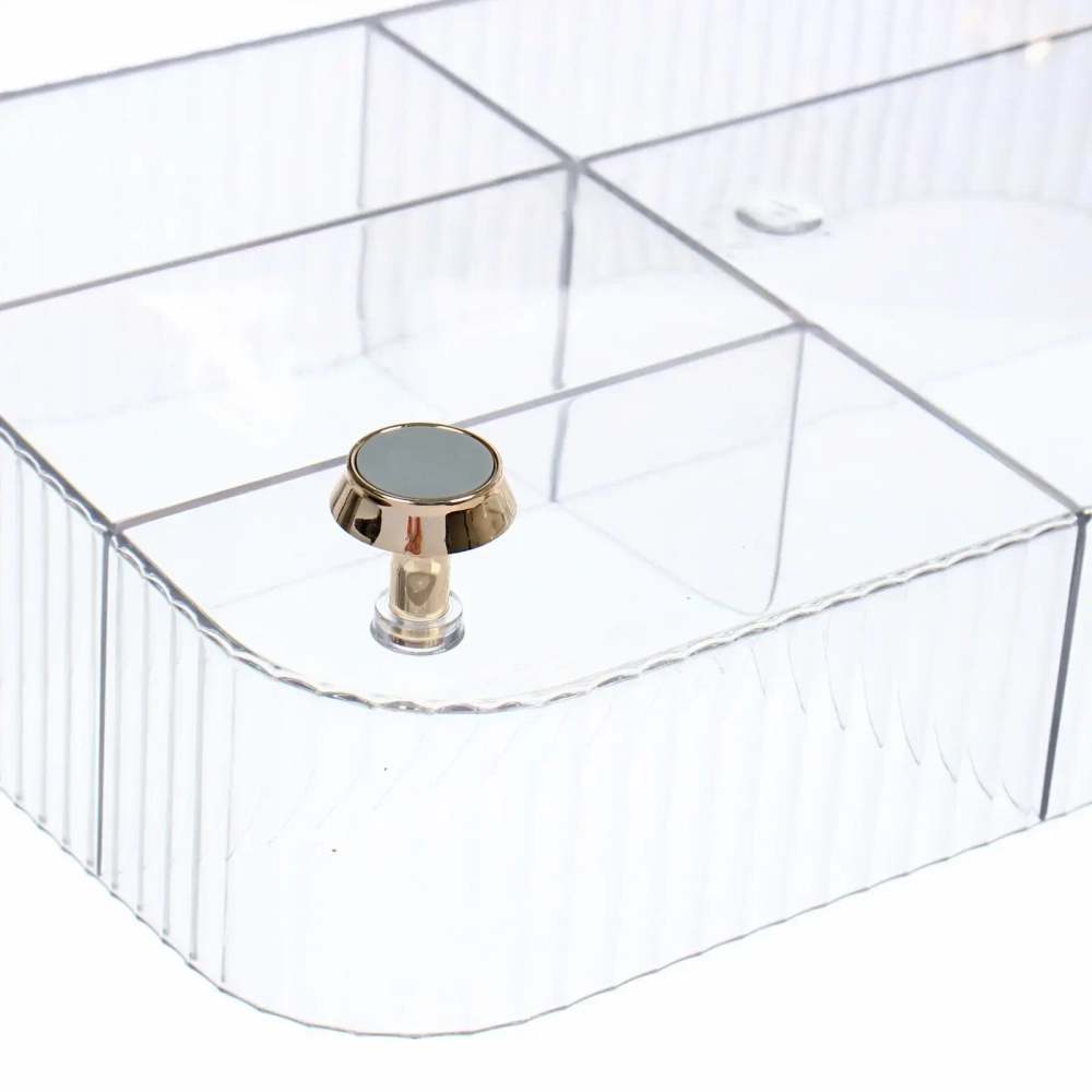 Органайзер для хранения косметических средств «ЛАМИНГТОН», прозрачный, на ножках, 29*19.7*9.4см