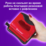 Дырокол BRAUBERG "JET PRO" до 20 листов красно-черный (3 штуки в упаковке)