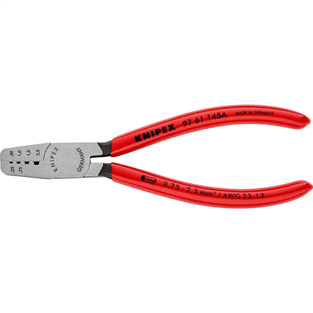 Инструмент для обжима контактных гильз 145 мм Knipex 97 61 145 A