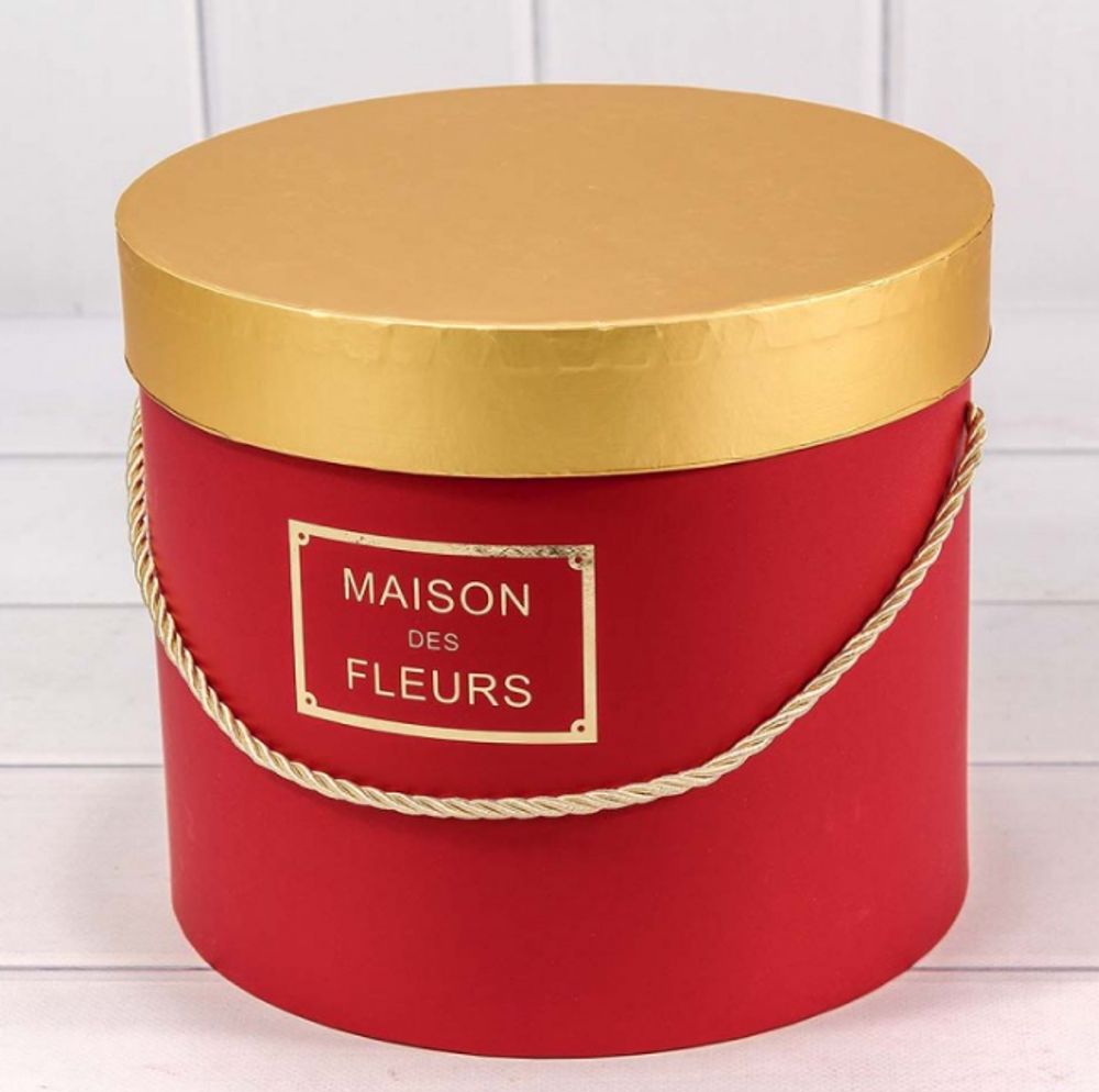 Коробки Цилиндр "Maison des Fleurs" Набор 3 шт. Красный