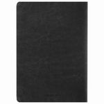 Тетрадь 48 л. в клетку обложка гладкий кожзам, сшивка, A5 (147х210мм), ЧЕРНЫЙ, BRAUBERG VIVA, 403890