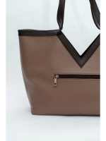 Сумка шоппер через плечо большая на молнии