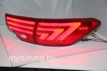 Задние фонари Toyota Highlander red led BW V2