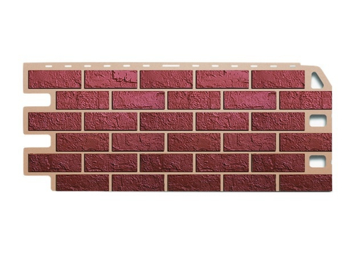 Фасадная панель Кирпич Альта-Профиль Красный