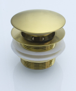 Донный клапан на ванну 1"1/2 (МАТ. ЗОЛОТО) GANZER (50/1шт)