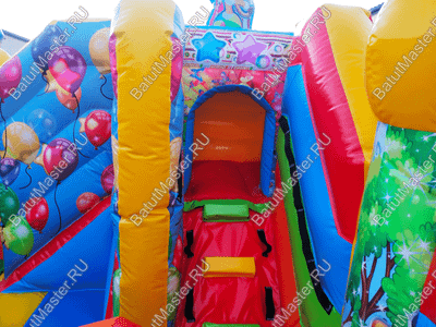 Коммерческий надувной батут "Цирковые приключения" 6*5*2.8 м