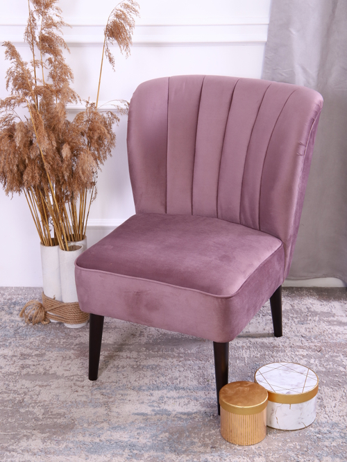 Кресло "Donatello" антивандальный велюр лиловый/венге