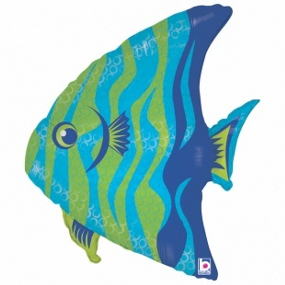 Шар (28""/71 см) Фигура, Рыба Ангел, 1 шт. Б221
