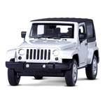 Модель 1:32 Jeep Wrangler, белый, откр. двери и капот, свет, звук, инерция