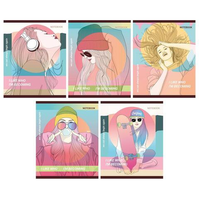 Тетрадь А5 48л. клет. "Нравлюсь себе" (Академия Групп)