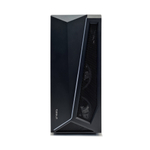 Корпус TESLA TSL-100, Без БП, ATX, RGB, чёрный, 4xRGB FAN, 2xUSB2, 1xUSB3, бок: закалённое стекло (TSL-100-4FB-RGB)