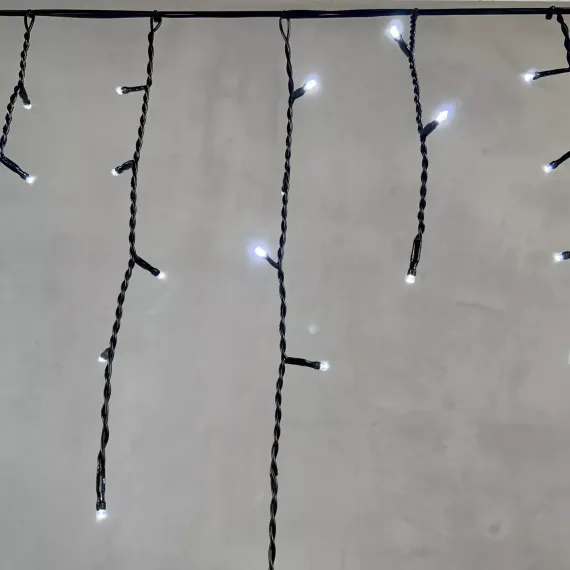 Светодиодная бахрома 4,9*0,5 м., 240 белых LED ламп, черный провод ПВХ, Beauty Led (PIL240-11-2W)