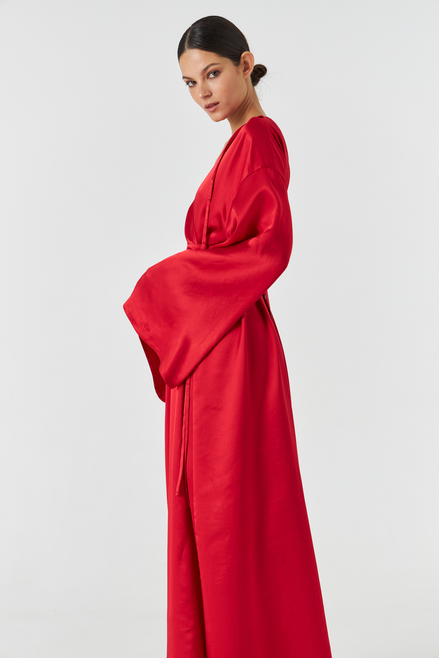 Платье свободное с поясом