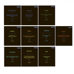 Комплект предметных тетрадей А5 36л.,10 предметов, со справочным материалом, скрепка, мелованный картон (стандарт), блок офсет, Alingar "Котомемы"