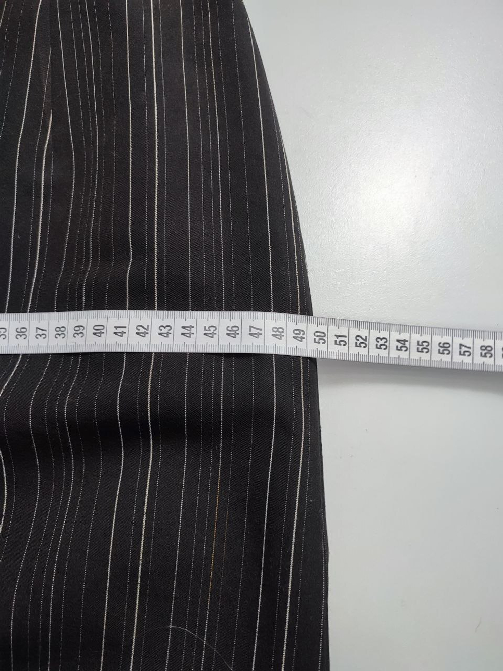 Юбка в полоску с кружевом 44 размер