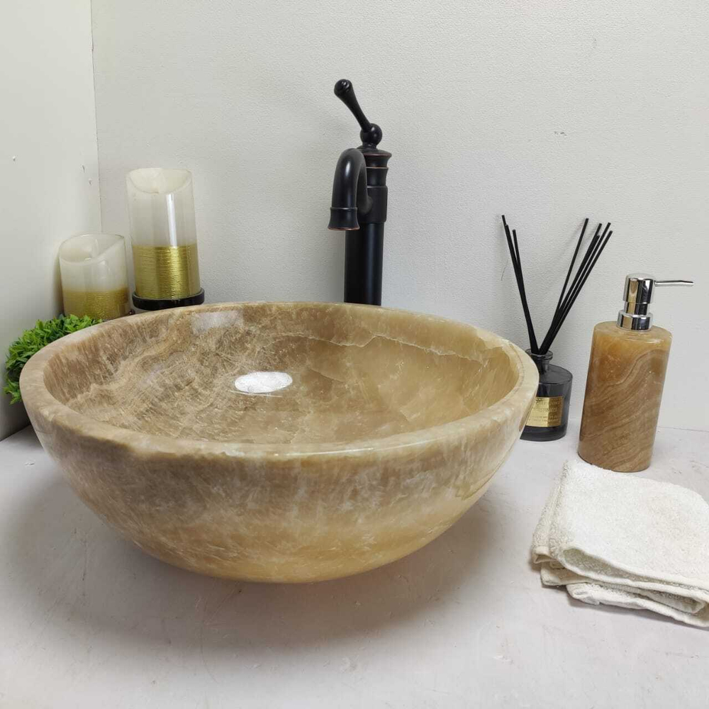 Раковина из оникса Bowl Sunset TinLip BO-60583 40*40*15