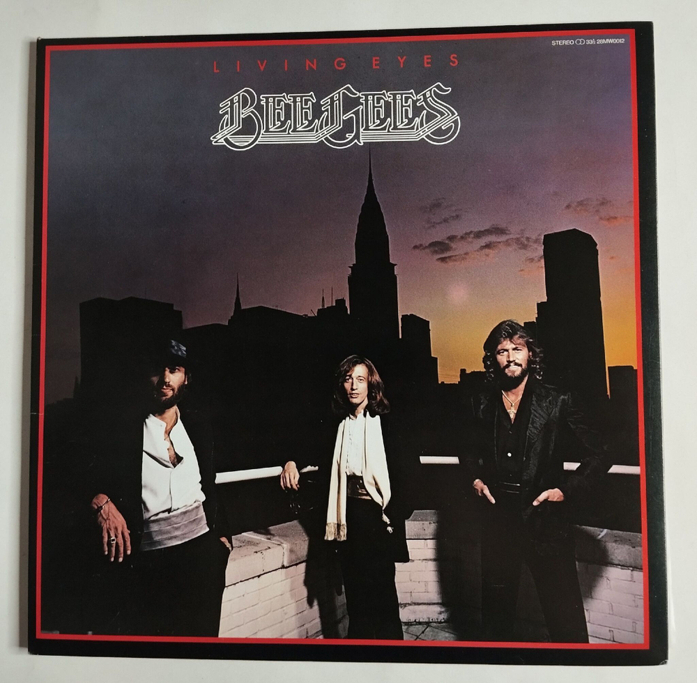 Винтажная виниловая пластинка LP Bee Gees Living Eyes (Japan 1981) (No Obi) Sticker