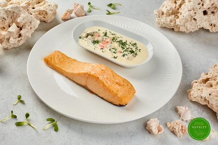 Лосось с грибным соусом | Salmon with mushroom sauce