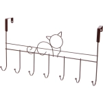 Крючки надверные на планке «ЛОФТ ТАМБЛ», котенок, цвет бронза, 41*21см (Лейбл Селфи)