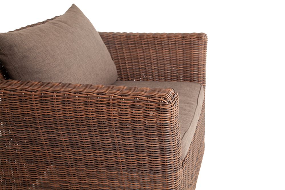 "Капучино" кресло из искусственного ротанга, цвет коричневый